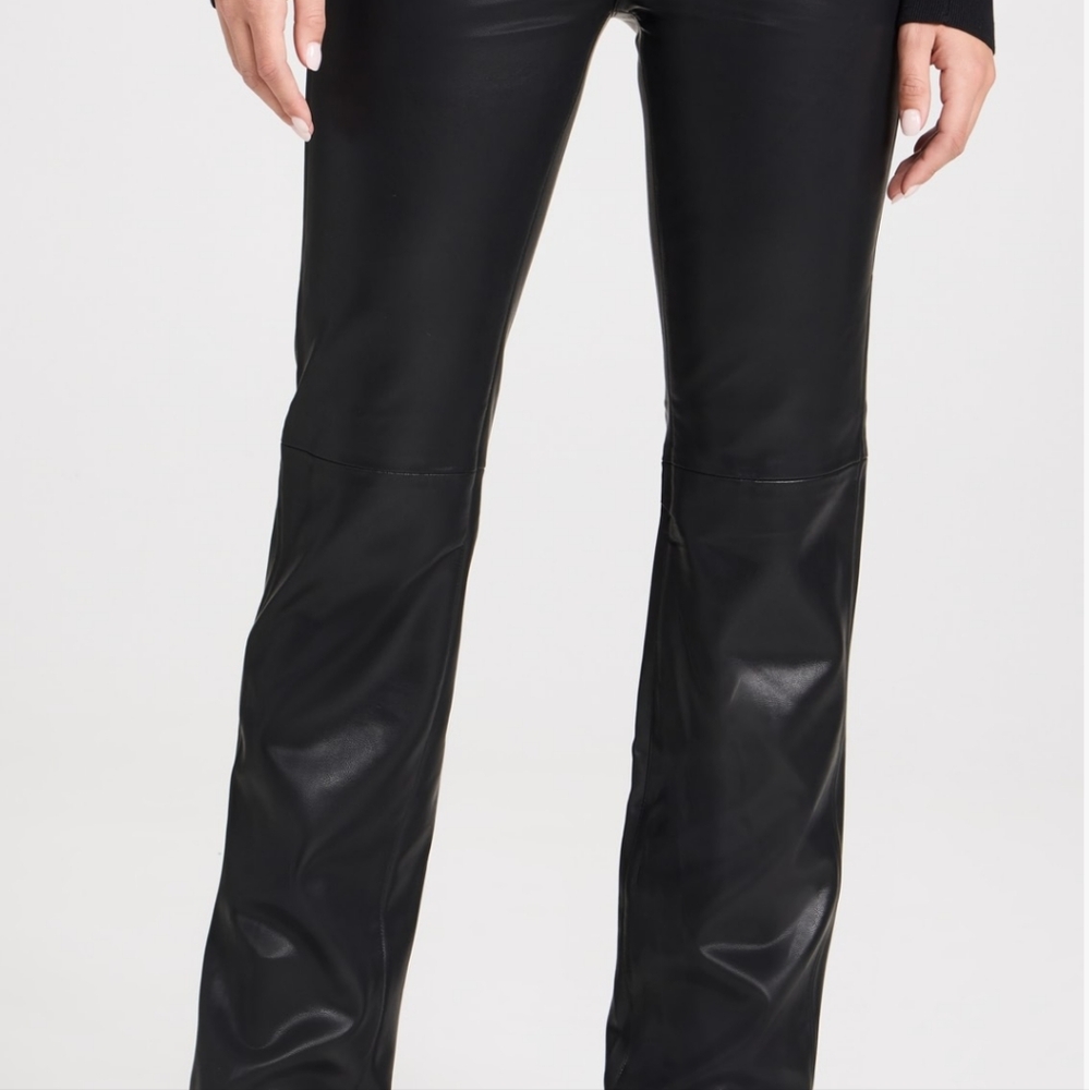 BLANKNYC Vegan Leather Hoyt Mini Boot Cut Pants: 26, Worn Twice